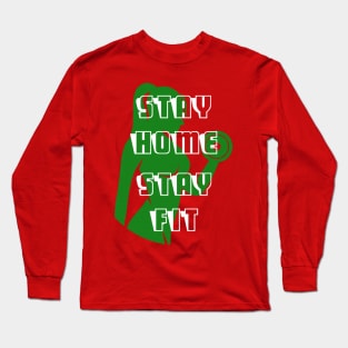 Stay home stay fit 002 Long Sleeve T-Shirt